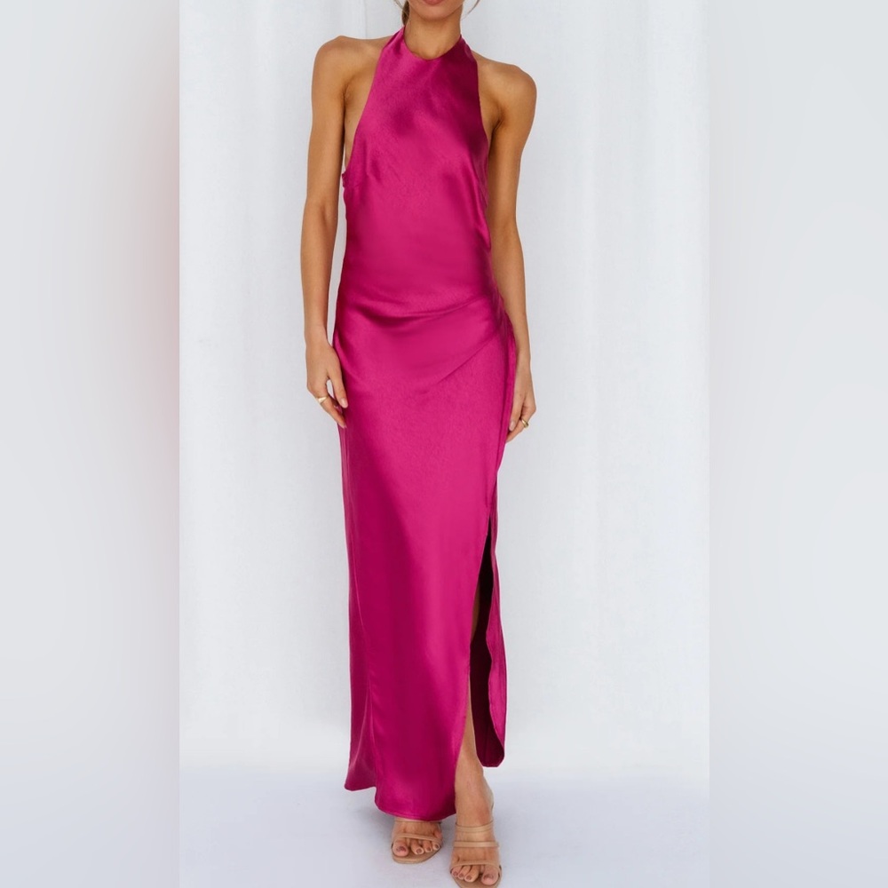 Hello Molly Fuchsia Formal Maxi Dress